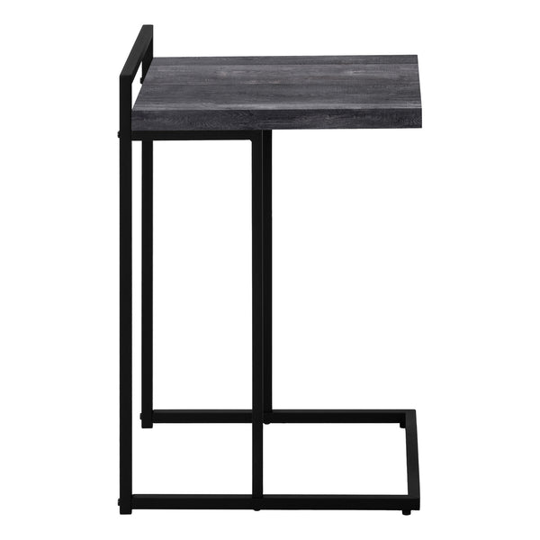 Monarch Specialties Accent Table - Stylish 2-Tier Design with Open Metal Shelf for Functional Storage in Living Room Spaces BLACK 16 L x 18.25 W x 26.5 H I 3633