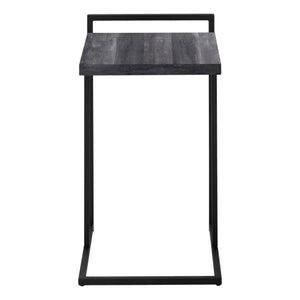 Monarch Specialties Accent Table - Stylish 2-Tier Design with Open Metal Shelf for Functional Storage in Living Room Spaces BLACK 16 L x 18.25 W x 26.5 H I 3633