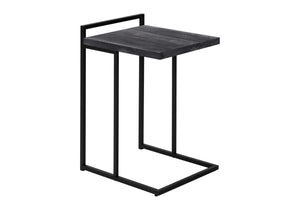 Monarch Specialties Accent Table - Stylish 2-Tier Design with Open Metal Shelf for Functional Storage in Living Room Spaces BLACK 16 L x 18.25 W x 26.5 H I 3633