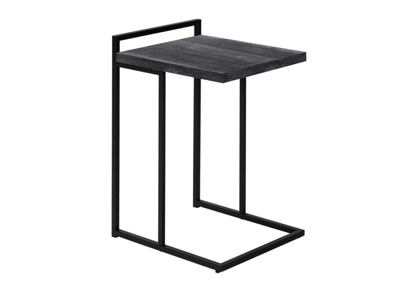 Monarch Specialties Accent Table - Stylish 2-Tier Design with Open Metal Shelf for Functional Storage in Living Room Spaces BLACK 16 L x 18.25 W x 26.5 H I 3633