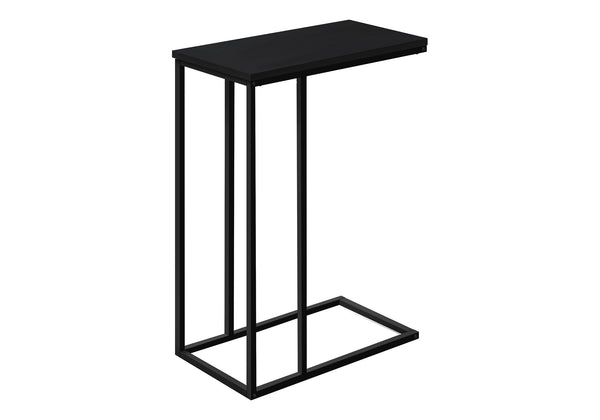 Monarch Specialties Accent Table - Stylish 2-Tier Design with Open Metal Shelf for Functional Storage in Living Room Spaces BLACK 15.75 L x 9.45 W x 24 H I 3761
