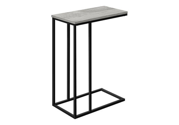Monarch Specialties Accent Table - Stylish 2-Tier Design with Open Metal Shelf for Functional Storage in Living Room Spaces GREY 15.75 L x 9.45 W x 24 H I 3762