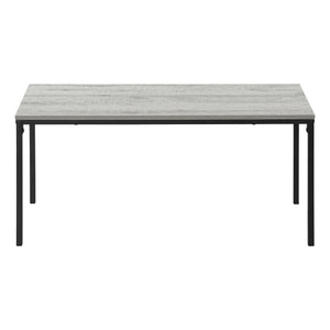 Monarch Specialties Coffee Table - Sleek Grey Laminate with Sturdy Black Metal Base for Modern Living Room Décor Default Title  