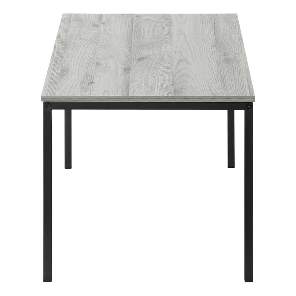 Monarch Specialties Coffee Table - Sleek Grey Laminate with Sturdy Black Metal Base for Modern Living Room Décor Default Title  