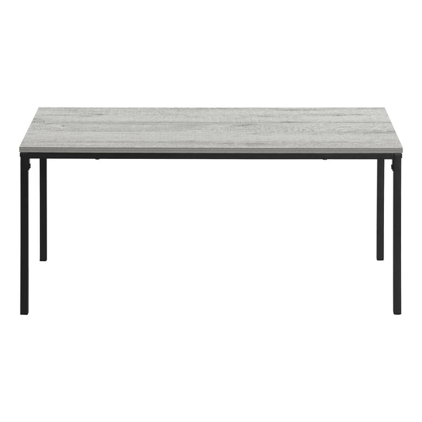 Monarch Specialties Coffee Table - Sleek Grey Laminate with Sturdy Black Metal Base for Modern Living Room Décor Default Title  
