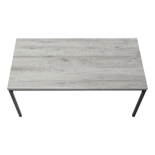 Monarch Specialties Coffee Table - Sleek Grey Laminate with Sturdy Black Metal Base for Modern Living Room Décor Default Title  