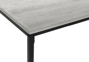 Monarch Specialties Coffee Table - Sleek Grey Laminate with Sturdy Black Metal Base for Modern Living Room Décor Default Title  