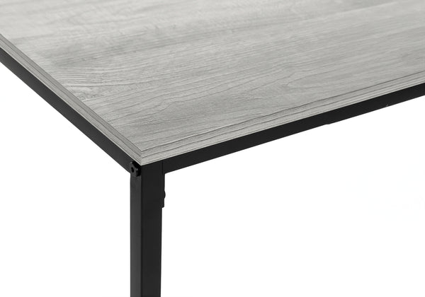 Monarch Specialties Coffee Table - Sleek Grey Laminate with Sturdy Black Metal Base for Modern Living Room Décor Default Title  