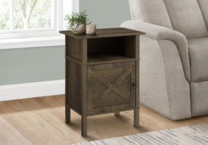 Monarch Specialties Accent Table – Stylish Side Table with Storage, Dark Bronze Laminate Finish for Living Room Décor OAK 18 L x 11.75 W x 23.5 H I 3811