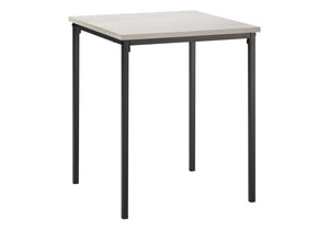 Monarch Specialties Accent Table Square Modern Design Washed Oak Top Black Metal Legs Bedroom Living Room I 3826