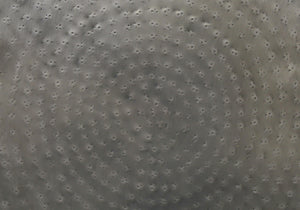 Monarch Specialties Accent Table: Stylish Drum Design for Living Room or Bedroom - Chic Metal Side Table, No Assembly Needed SILVER,GREY 20 L x 20 W x 22 H 