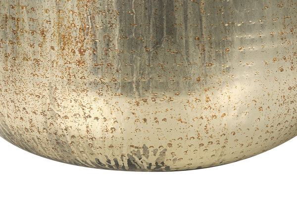 Monarch Specialties Accent Table: Stylish Drum Design for Living Room or Bedroom - Chic Metal Side Table, No Assembly Needed GOLD 20 L x 20 W x 22 H 