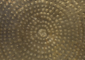 Monarch Specialties Accent Table - Handcrafted Drum Design for Living Room or Bedroom - Stylish, Space-Saving Home Decor GOLD 20 L x 20 W x 22 H 