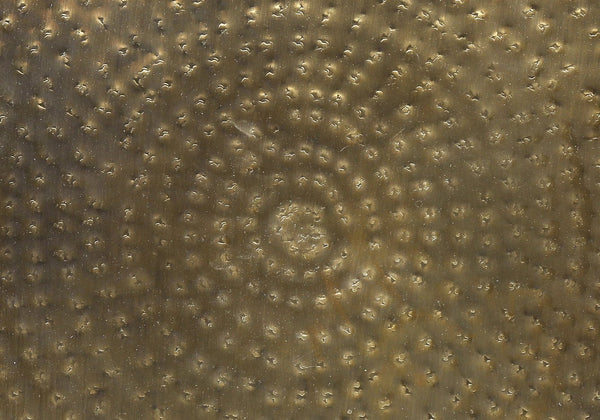 Monarch Specialties Accent Table - Handcrafted Drum Design for Living Room or Bedroom - Stylish, Space-Saving Home Decor GOLD 20 L x 20 W x 22 H 