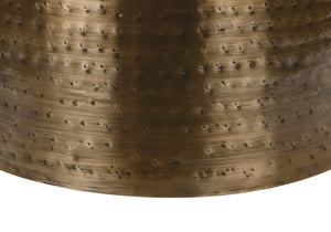 Monarch Specialties Accent Table - Handcrafted Drum Design for Living Room or Bedroom - Stylish, Space-Saving Home Decor COPPER 20 L x 20 W x 22 H 