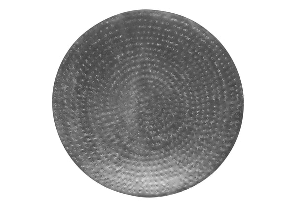 Monarch Specialties Accent Table - Handcrafted Drum Design for Living Room or Bedroom - Stylish, Space-Saving Home Decor CHROME 20 L x 20 W x 22 H 