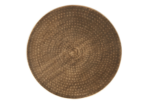 Monarch Specialties Accent Table - Stylish Drum-Shaped Design for Living Room, Bedroom, or End Table Use - Modern Decor COPPER 20 L x 20 W x 22 H 