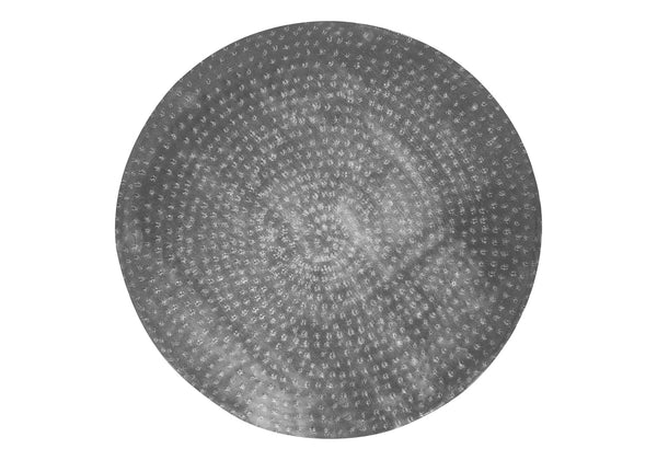 Monarch Specialties Accent Table - Stylish Drum-Shaped Design for Living Room, Bedroom, or End Table Use - Modern Decor CHROME 20 L x 20 W x 22 H 