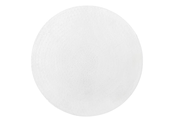 Monarch Specialties Accent Table - Stylish Drum-Shaped Design for Living Room, Bedroom, or End Table Use - Modern Decor WHITE 20 L x 20 W x 22 H 