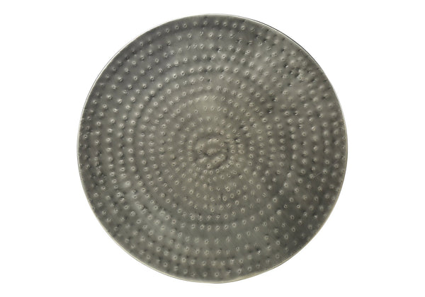 Monarch Specialties Accent Table – Modern Hand-Crafted Hourglass Design for Glam Living Room or Bedroom Décor SILVER,GREY 20 L x 20 W x 22 H 