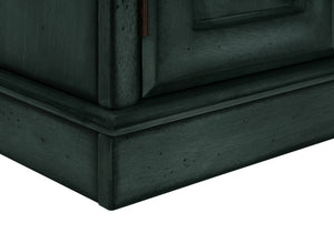 Monarch Specialties Accent Table – Elegant Antique Blue Veneer Side Table with Storage Drawer & Adjustable Shelf, 24" High Default Title  