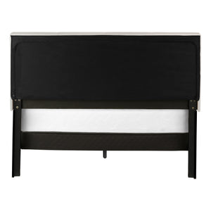 Monarch Specialties Bed, Upholstered Platform with Storage Drawers - Stylish Contemporary Design for Modern Bedrooms BEIGE,BLACK 88 L x 64.25 W x 50 H 