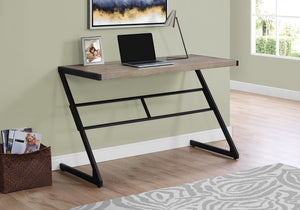 Monarch Specialties Computer Desk - Sleek Modern Design with Sturdy Z-Shaped Base, Perfect for Home Office Setup DARK TAUPE 48 L x 22 W x 30 H 