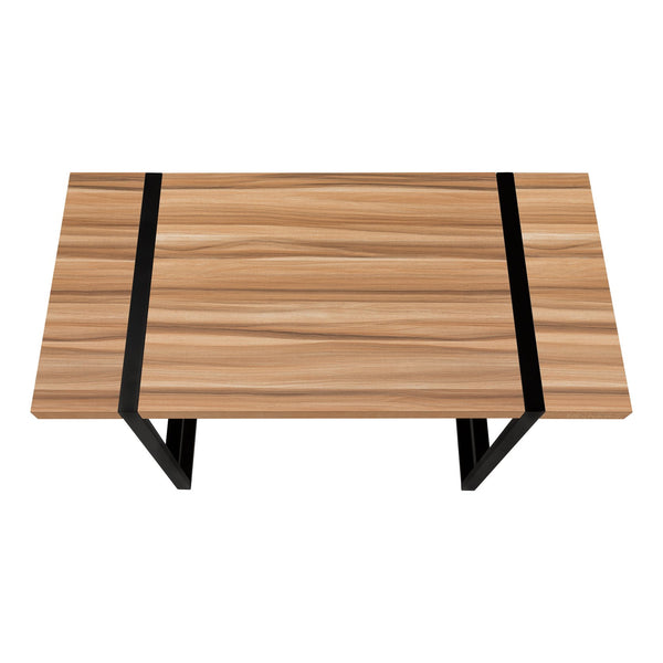 Monarch Specialties Computer Desk: Stylish Industrial Design with Spacious Top, Sturdy Metal Legs for Home Office Use BROWN 49 L x 23.75 W x 30 H I 7657