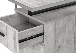 Monarch Specialties Computer Desk for Home Office with 3 Storage Drawers and Reversible Design for Enhanced Productivity GREY 47.25 L x 23.75 W x 30 H 