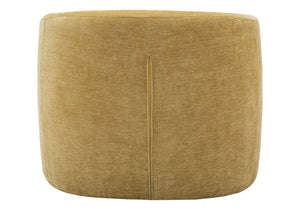 Monarch Specialties Accent Chair Barrel Silhouette Upholstered Coil Spring Seat for Living Room Decor Gold I 8022
