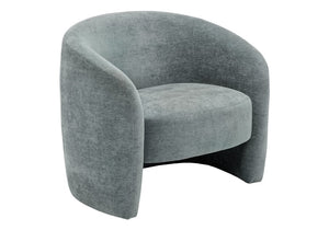 Monarch Specialties Accent Chair Barrel Silhouette Upholstered Coil Spring Seat for Living Room Decor Teal I 8023