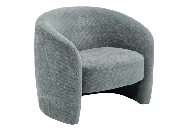 Monarch Specialties Accent Chair Barrel Silhouette Upholstered Coil Spring Seat for Living Room Decor Teal I 8023
