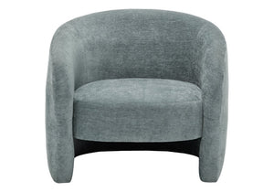 Monarch Specialties Accent Chair Barrel Silhouette Upholstered Coil Spring Seat for Living Room Decor Teal I 8023