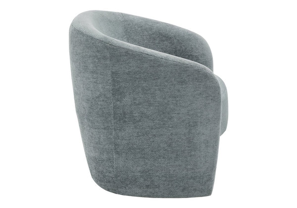 Monarch Specialties Accent Chair Barrel Silhouette Upholstered Coil Spring Seat for Living Room Decor Teal I 8023