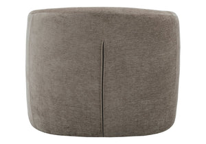 Monarch Specialties Accent Chair Barrel Silhouette Upholstered Coil Spring Seat for Living Room Decor Brown I 8025