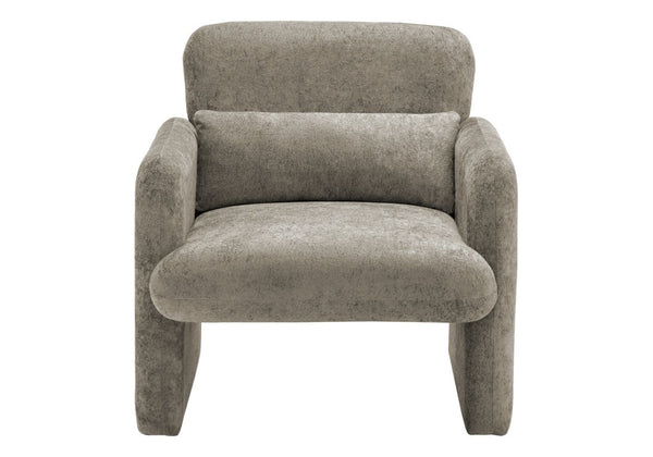 Monarch Specialties Accent Chair Soft Touch Fabric Upholstered Seat for Modern Living Room or Bedroom Grey I 8027