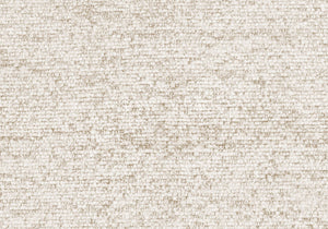 Accent Chair Barrel Shaped Cream Fabric Upholstered for Living Room or Bedroom
