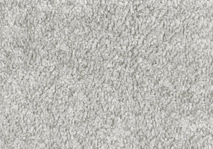 Accent Chair Mid Century Upholstered Grey Fabric Walnut Wood Arms for Living Room