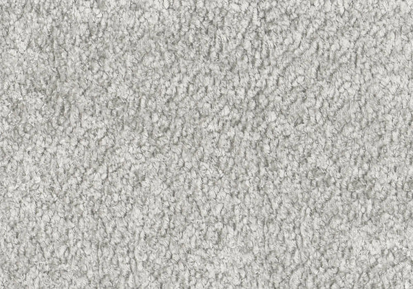 Accent Chair Mid Century Upholstered Grey Fabric Walnut Wood Arms for Living Room