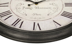 Monarch Specialties Clocks, 30" Oversized Round Wall Clock in Rich Brown - Elegant Design with Roman Numerals & Quiet Mechanism Default Title  