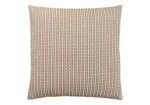 Monarch Specialties Pillows, Decorative Square Accent with Geometric Design, Soft Polyester, Easy-Care, Modern Home Decor TAUPE 18 L x 6 W x 18 H 