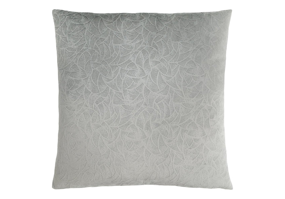 Monarch Specialties Pillows, 18x18 Velvet Accent, Glam Light Grey Decorative Throw, Washable Cover, Soft Polyester Luxury Default Title  