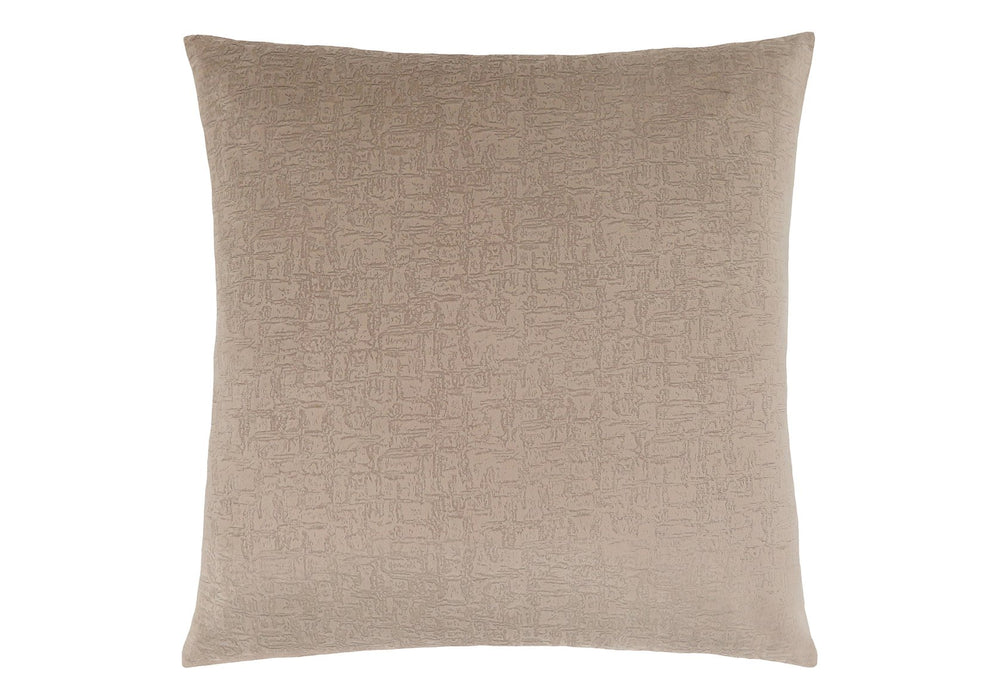 Monarch Specialties Pillows, 18x18 Square Velvet Accent, Soft Taupe Throw for Sofa, Couch, Bedroom, Machine Washable Default Title  