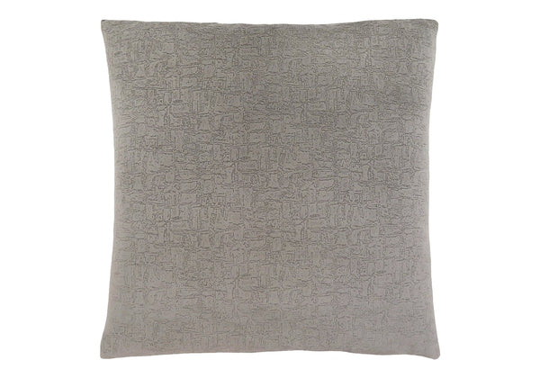 Monarch Specialties Pillows, 18x18 Square Velvet Accent for Sofa & Bedroom, Luxurious Grey, Hypoallergenic, Easy Care Default Title  