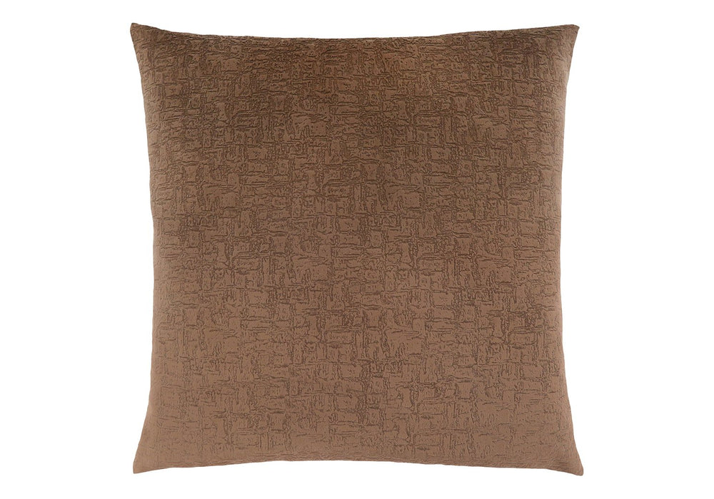 Monarch Specialties Pillows, Luxurious 18x18 Velvet Accent for Sofa & Bedroom, Light Brown, Hypoallergenic, Easy Care! Default Title  