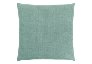 Monarch Specialties Pillows, 18x18 Square Decorative Throw, Soft Green Linen Accent for Sofa, Couch, & Bedroom Décor Default Title  