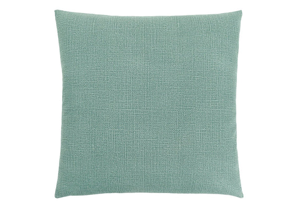 Monarch Specialties Pillows, 18x18 Square Decorative Throw, Soft Green Linen Accent for Sofa, Couch, & Bedroom Décor Default Title  