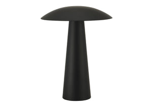 Monarch Specialties Lighting, Black Metal Led Table Lamp with Dome Shade for Bedroom or Desk Use I 9403