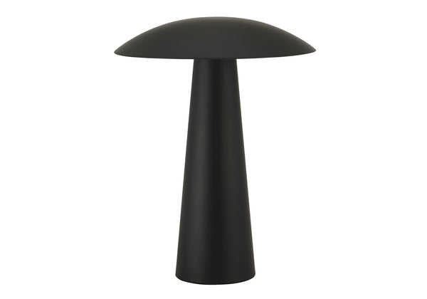 Monarch Specialties Lighting, Black Metal Led Table Lamp with Dome Shade for Bedroom or Desk Use I 9403