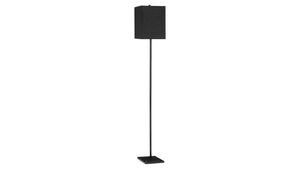 Monarch Specialties Lighting, 62 Inch Black Metal Floor Lamp with Marble Base and Linen Shade for Modern Rooms I 9685